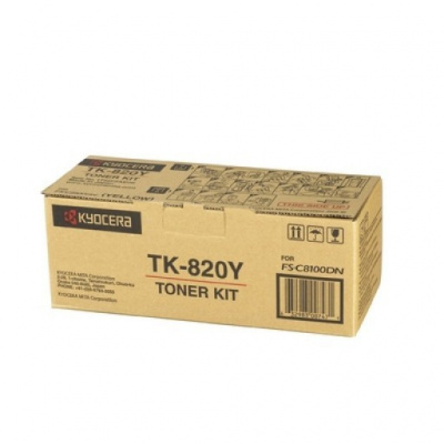 Kyocera Mita TK-820Y galben (yellow) toner original