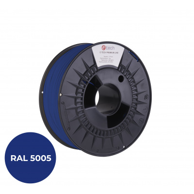 C-Tech 3DF-P-ABS1.75-5005 3D filament, PREMIUM LINE, ABS, RAL5005, 1,75mm, 1000g, Albastru de semnalizare (Signal blue)