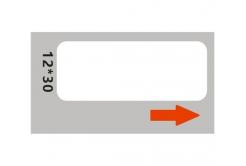 Niimbot etichete RP A2A68601201, 12x30mm 210buc. White pentru D11 și D110