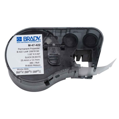 Brady M-47-422 / 131592, etichete 25.40 mm x 12.70 mm