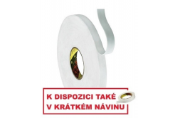 3M 9508W Montážní pěnová oboustranná páska, bílá 9 mm x 66 m