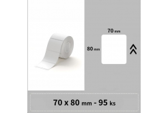 Niimbot A2A28228401 etichete RP 70x80mm 95buc. Alb pentru B3S