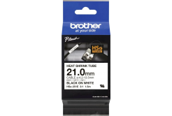 Brother HSe-251E Pro Tape, 21 mm x 1.5 m, text negru / fundal alb , banda original