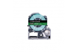 Epson LK-SD24GW, 24mm x 9m, text alb / fundal verde, banda compatibila