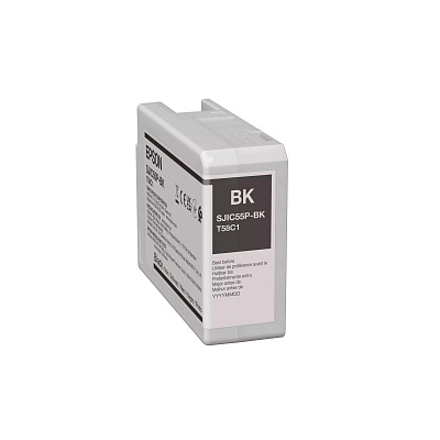Epson SJIC55-BK C13T58C140 pentru ColorWorks, negru (black) cartuș original