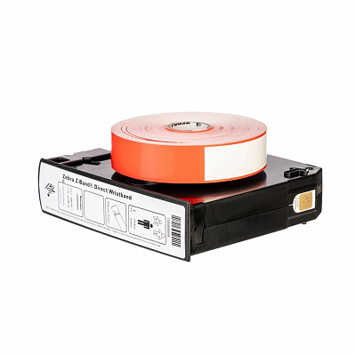 Zebra 10015355-RK Z-Band Ultra Soft, brățări de încheietură, roșu