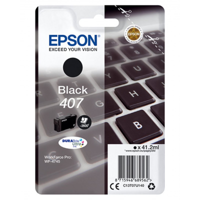 Epson 407 C13T07U140 negru (black) cartus original