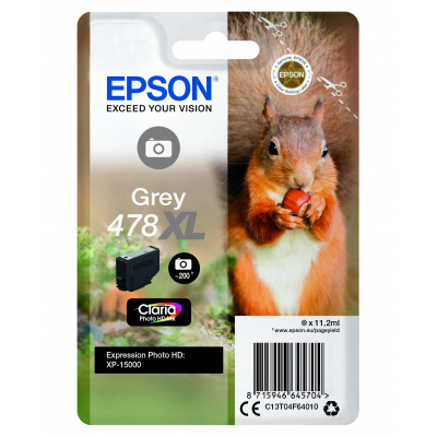 Epson 478XL C13T04F64010 gri (grey) cartus original