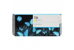 HP 738M 676N1A galben (yellow) cartus original