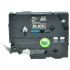 Banda compatibila Brother TZ-S345 / TZe-S345 18mm x 8m extr.adh., text alb / fundal negru