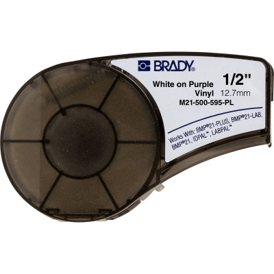 Brady M21-500-595-PL / 139733, bandă de vinil, 12.70 mm x 6.40 m