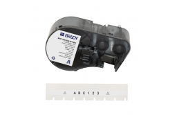 Brady M4C-250-595-WT-BK / 170949, 6.35 mm x 7.62 m, Vinil, text negru / fundal alb