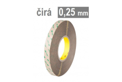 3M VHB™ 9473, gro. 0,25 mm, tenká bandă adezivă dublă față-verso transparentă fără suport 19 mm x 55 m