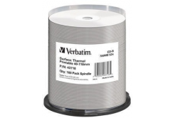 VERBATIM CD-R(100-Pack)Spindle/AZO/52x/700MB/Thermal Printable No ID Brand