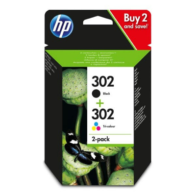 HP 302, X4D37AE multipack cartus original
