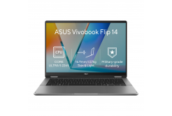ASUS Vivobook 14 Flip/TP3407SA-OLED548WZ/U5-226V/14"/WUXGA/T/16GB/512GB/Intel int/W11H/Gri/2R