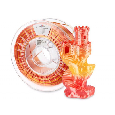 Spectrum 81017 3D filament, PLA Silk Rainbow, 1,75mm, 1000g, Multicolor (Fire red)