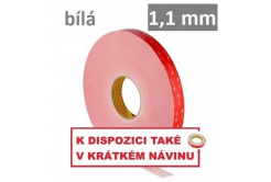 3M VHB™ LSE-110WF Oboustranně silně lepicí páska na LSE plasty, tl. 1,1 mm 25 mm x 3 m