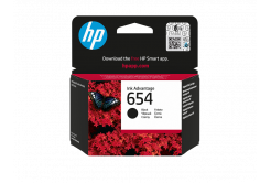 HP 654 7FP39UE negru (black) cartus original
