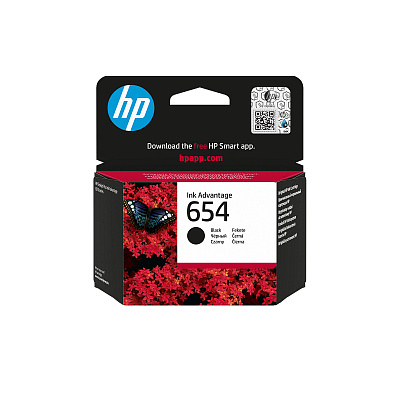 HP 654 7FP39UE negru (black) cartus original