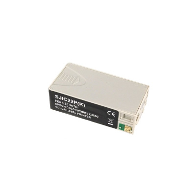 Epson S020601, SJIC22P(K) pro ColorWorbuc., negru (black) cartus compatibil