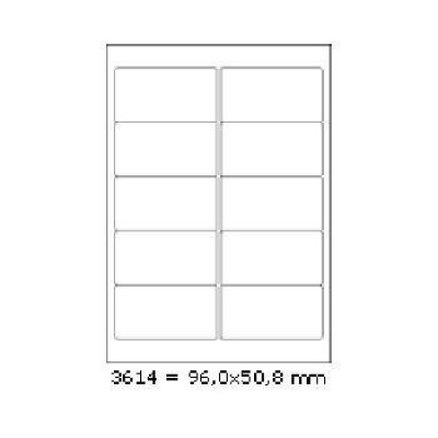 Etichete autoadezive 96 x 50,8 mm, 10 de etichete, A4, 100 coli