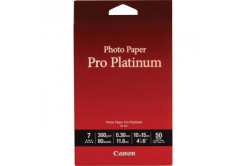 Canon Photo Paper Pro Platinum PT-101 2768B014, 300 g/m2, 10x15cm, 50buc., lucios, alb, hârtie fotografică