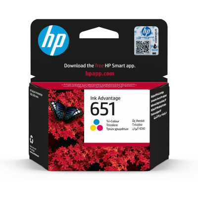 HP 651 C2P11AE#BHK color (CMY) cartus original