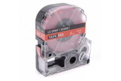 Epson LC-SD6RW, 6mm x 8m, text alb / fundal rosu, banda compatibila