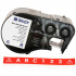 Brady M4C-500-595-RD-WT / 170817, 12.70 mm x 7.62 m, Vinil, text alb / fundal rosu