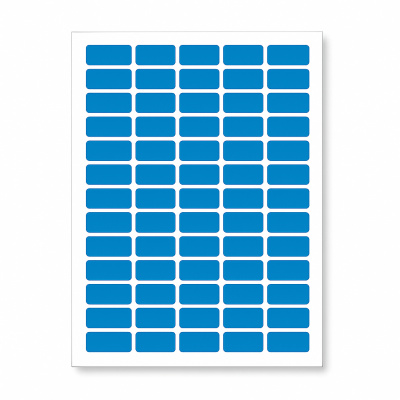 Etichete autoadezive 38 x 21,2 mm, 65 etichete, A4, 20 foi de hârtie, albastru