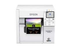 Epson ColorWorks C4000e (bk) C31CK03102BK, color imprimantă de etichete, Gloss Black Ink, cutter, ZPLII, USB, Ethernet