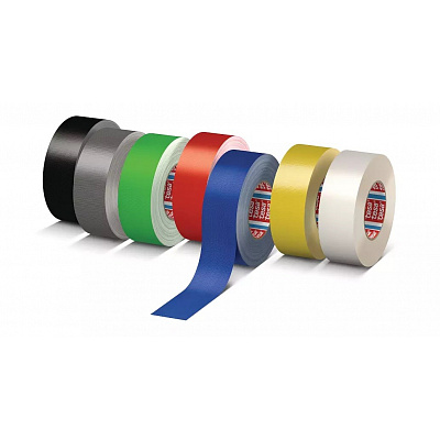 Tesa 4688, bandă textilă galbenă, 50 mm x 25 m