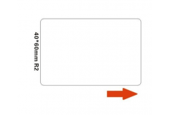 Niimbot A2A68651201, 40x60mm, 125buc., alb etichete autoadezive