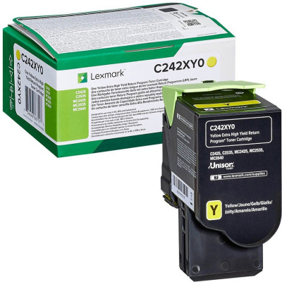 Lexmark C242XY0 galben (yellow) toner original