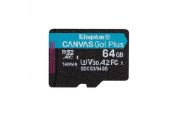 Kingston card de memorie Canvas Go! Plus, 64GB, micro SDXC, SDCG3/64GBSP, UHS-I U3, A2, V30