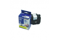 Brother TZ-263 / TZe-263, 36mm x 8m, text albastru / fundal alb, banda original