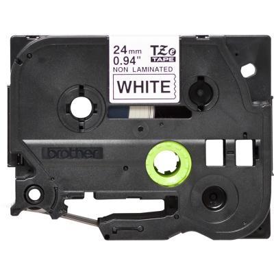 Brother TZ-N251 / TZE-N251, 24mm x 8m, text negru / fundal alb, banda original