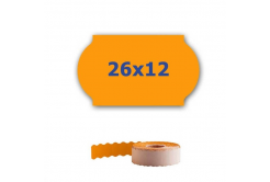 Etichete de pret pentru etichetarea clestilor, 26mm x 12mm, 900buc., semnal portocaliu