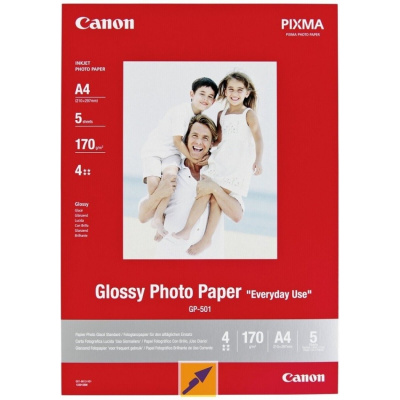 Canon Photo Paper Matte 7981A042, 170 g/m2, A4, 5buc., mat, jet de cerneală, alb, hârtie fotografică