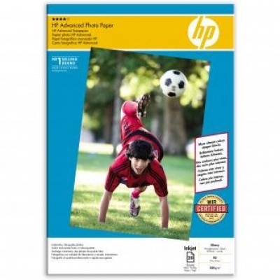 HP Q8697A Advanced Glossy Photo Paper, hartie foto, lucios, alb, A3, 250 g/m2, 20 buc