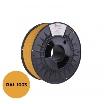 C-Tech 3DF-P-PETG1.75-1003 3D filament, PREMIUM LINE, PETG, semnal galben, RAL1003, 1,75mm, 1kg