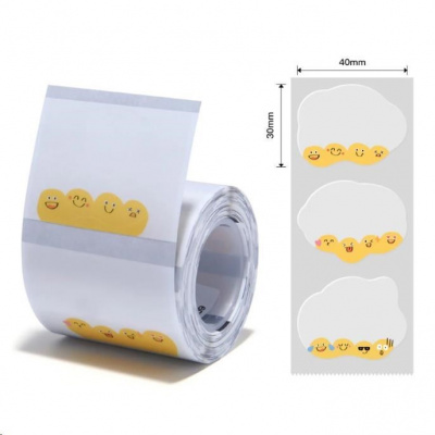Niimbot etichete T 1EA00704601, 41x31mm 220buc. Emoji pentru B21, B21S, B3, B1S
