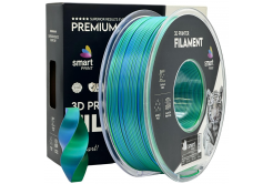 Smart Print FG-S111-E1, 3D filament, PLA Silk, 1,75mm, 1000g, Dual Color, Multicolor (Oceans embrace)