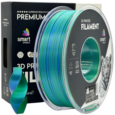 Smart Print FG-S111-E1, 3D filament, PLA Silk, 1,75mm, 1000g, Dual Color, Multicolor (Oceans embrace)
