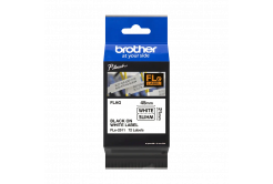 Brother banda original FLE-2511, text negru/fundal alb, unlaminated, 21mm, 45mm x 10.5mm, 72 buc.