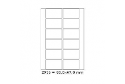 Etichete autoadezive 80 x 47 mm, 12 de etichete, A4, 100 coli