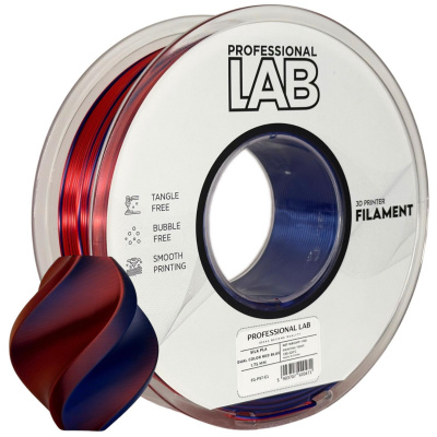 Professional Lab FG-P97-E1, 3D filament, PLA Silk, 1,75mm, 1000g, Multicolor (Red, Blue)