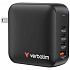 Încărcător VERBATIM GaN Mini GaN 165W, 3xUSB-C, 1x USB-A, negru