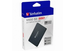 Verbatim 49351 Vi550, Unitate SSD internă, 256GB, SATA III, 560 MB/s-R, 460 MB/s-W, negru